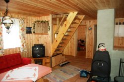 Wohnraum mit Holzofen