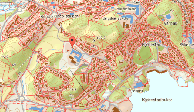 Karte Notarzt in Farsund