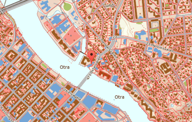Karte, Kristiansand Gynokologe und Geburtshilfe