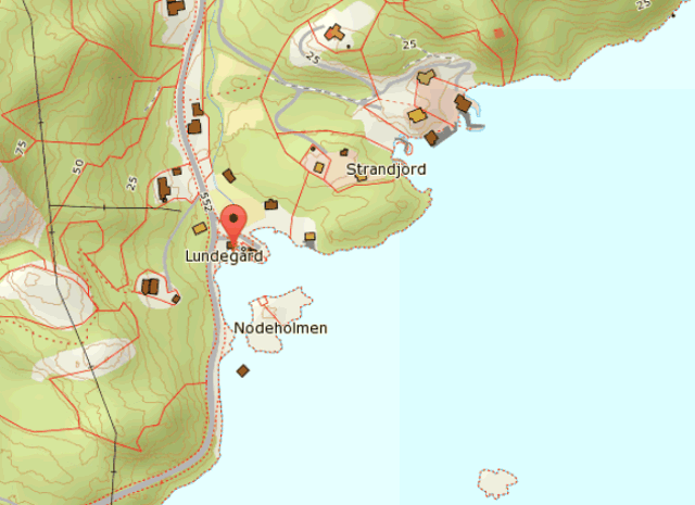 Karte von Lundegård