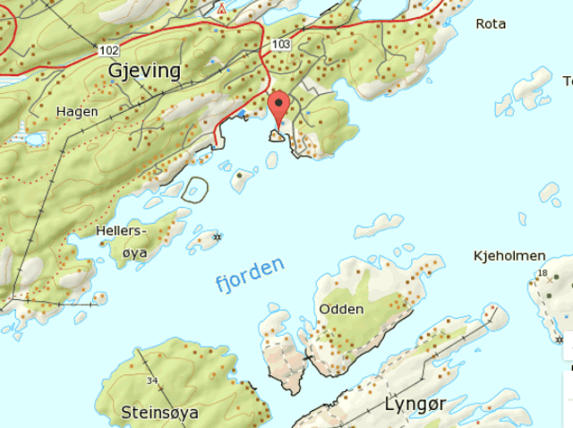 Karte von Lyngørporten