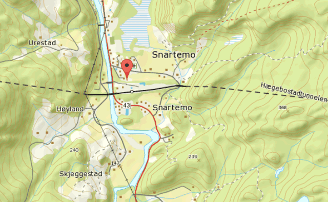 Karte von Snartemo