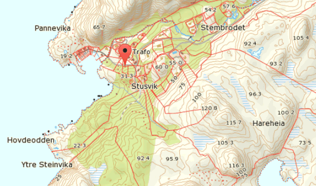 Karte von Stusvik