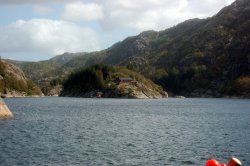 Blick auf den Fjord.