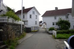Weiße Sørlandhäuser