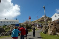 Der Aufstieg zum Leuchtturm.