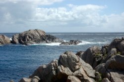 Schöne Buchten am Leuchtturm.