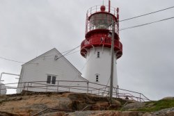 Der Leuchtturm beim Aufstieg.