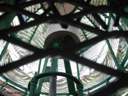 Glasfassetten im Turm.