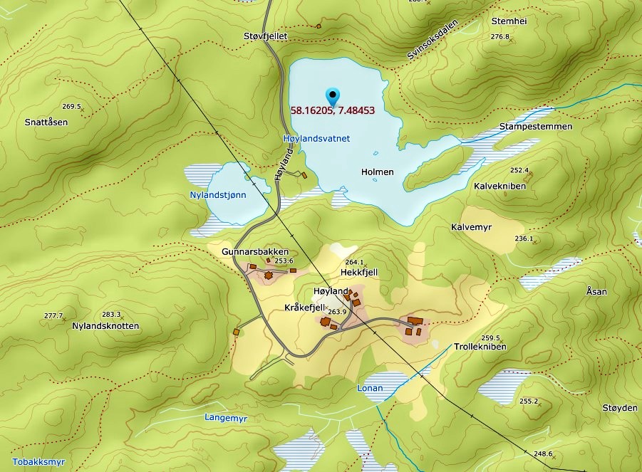 hoeylandsvatnet land