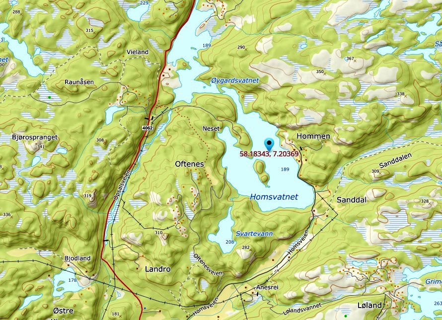 homsvatnet land