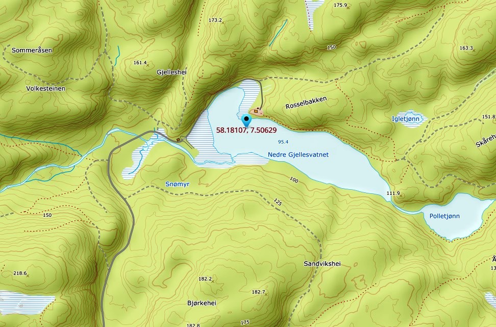 nedre gjellisvann land