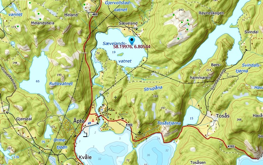saevelandsvatnet land
